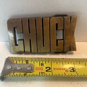 1980’s vintage brass colored belt buckle